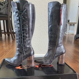 Brand new never worn Freebird Black leather Joaquin boots